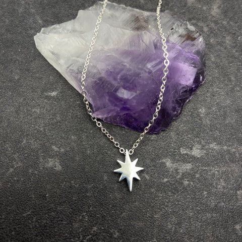 Silver Starburst Necklace
