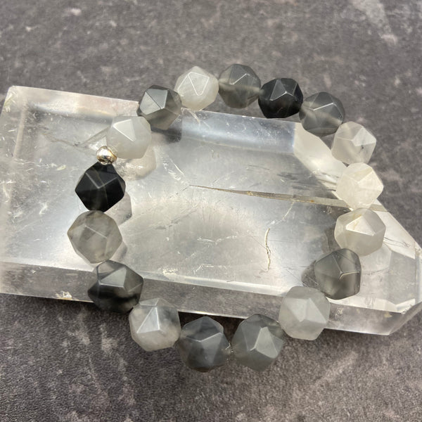 Starcut Grey Agate Stretch Bracelet
