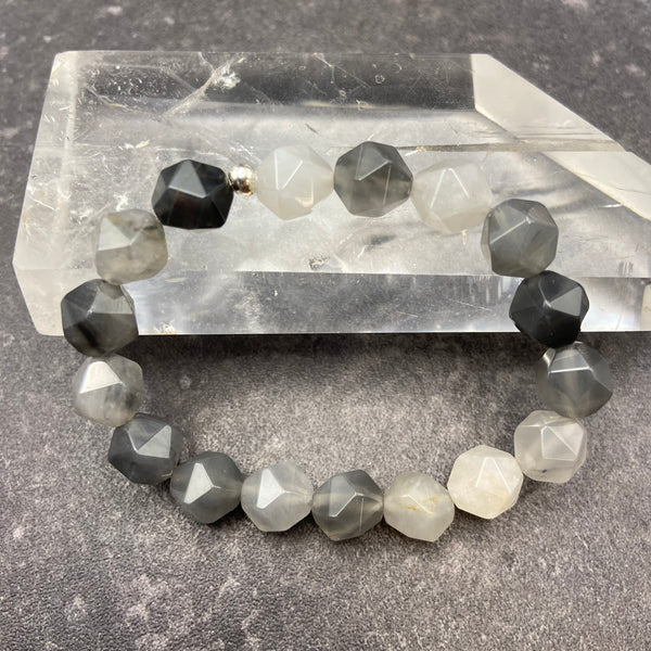 Starcut Grey Agate Stretch Bracelet