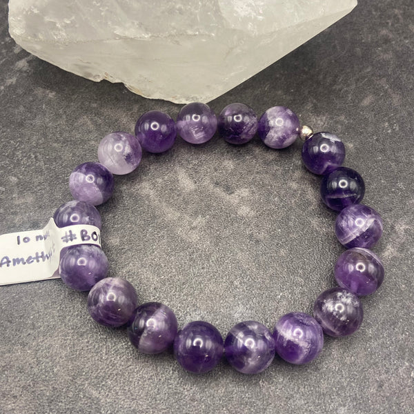 Amethyst Crystal Stretch Bracelet