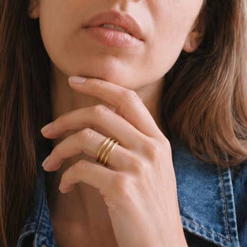 Triple Band Adjustable Ring