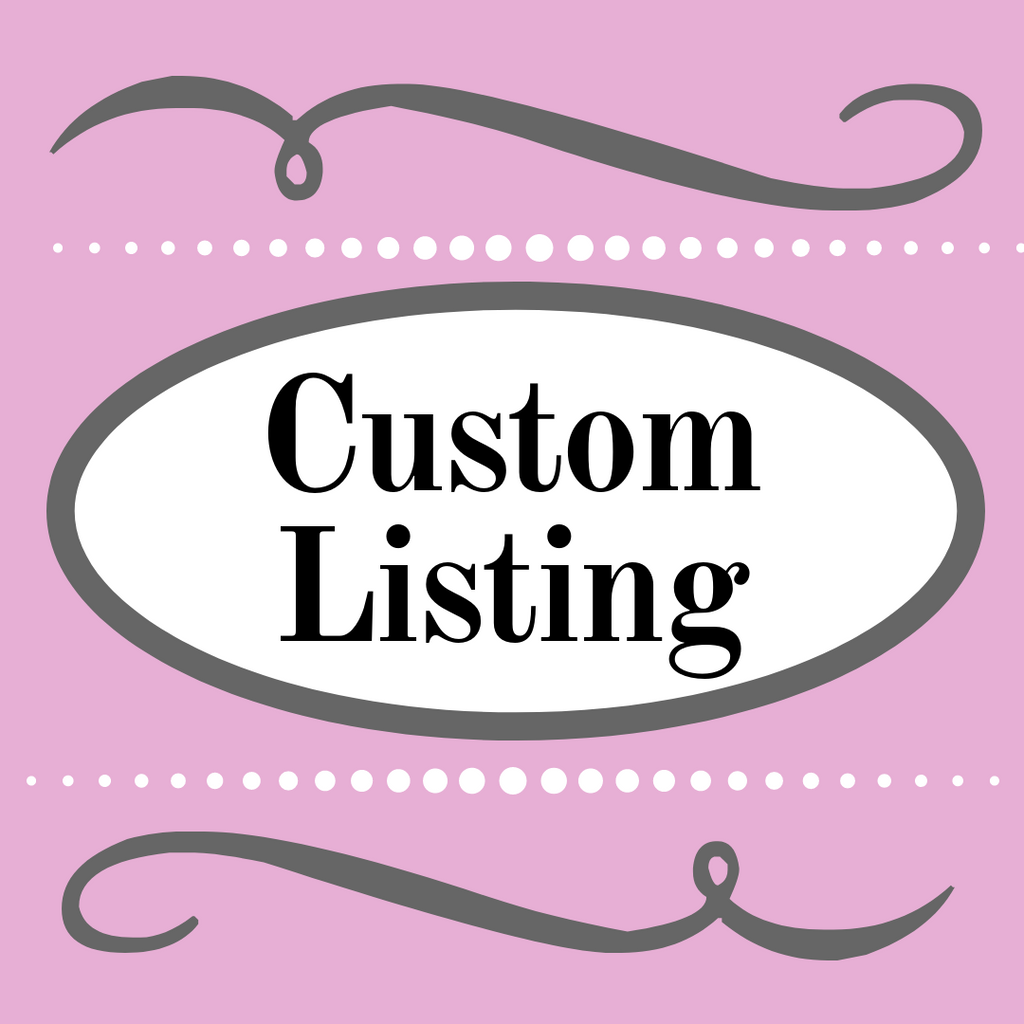 Custom Listing for Conor Ver Steeg