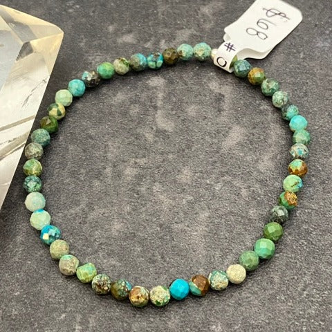 Hubei Turquoise Crystal Stretch Bracelet