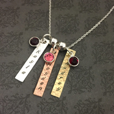 Triple Tag Necklace