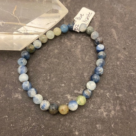 Blue Kyanite Crystal Stretch Bracelet