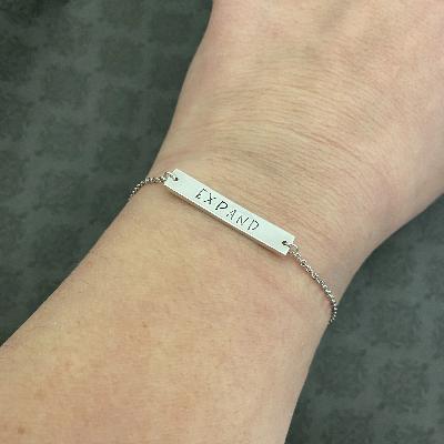 Word of the Year Sterling Silver Bracelet