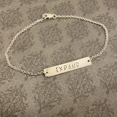 Word of the Year Sterling Silver Bracelet