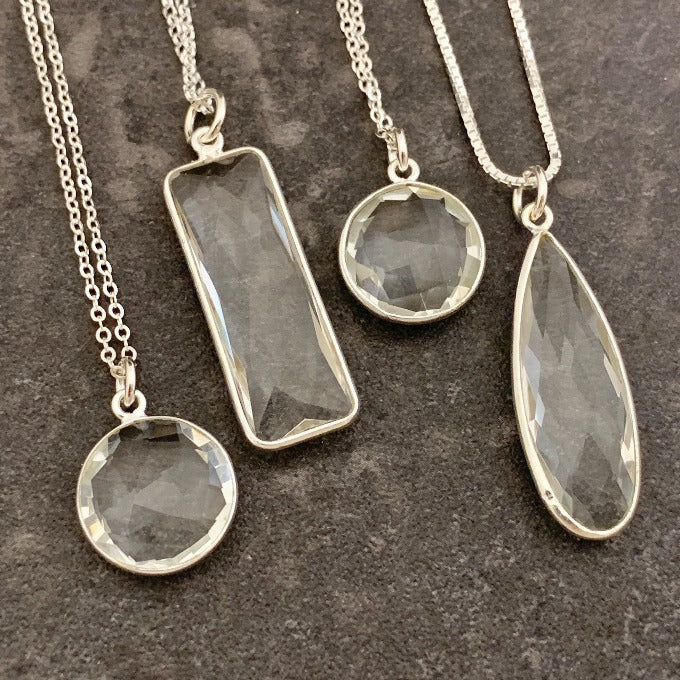 Clear Crystal Master Healer Necklaces
