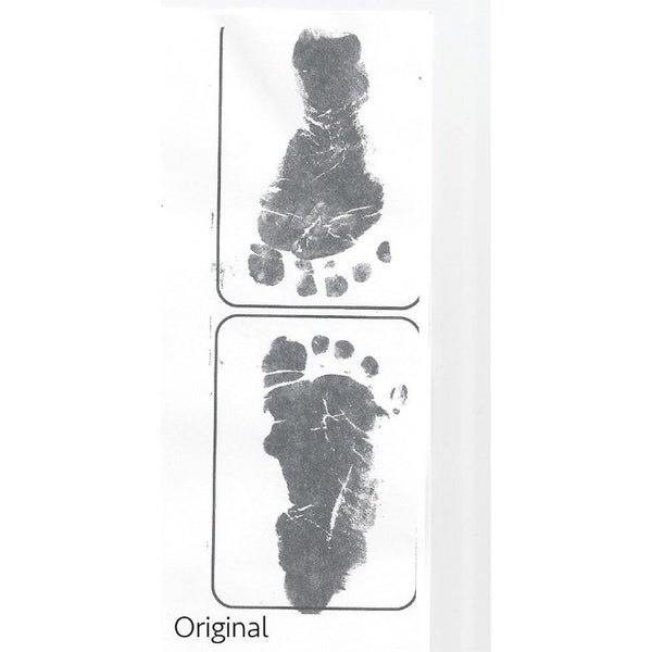 Actual Baby Footprint Teardrop Necklace