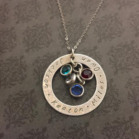 Mother's Ring Necklace - Medium